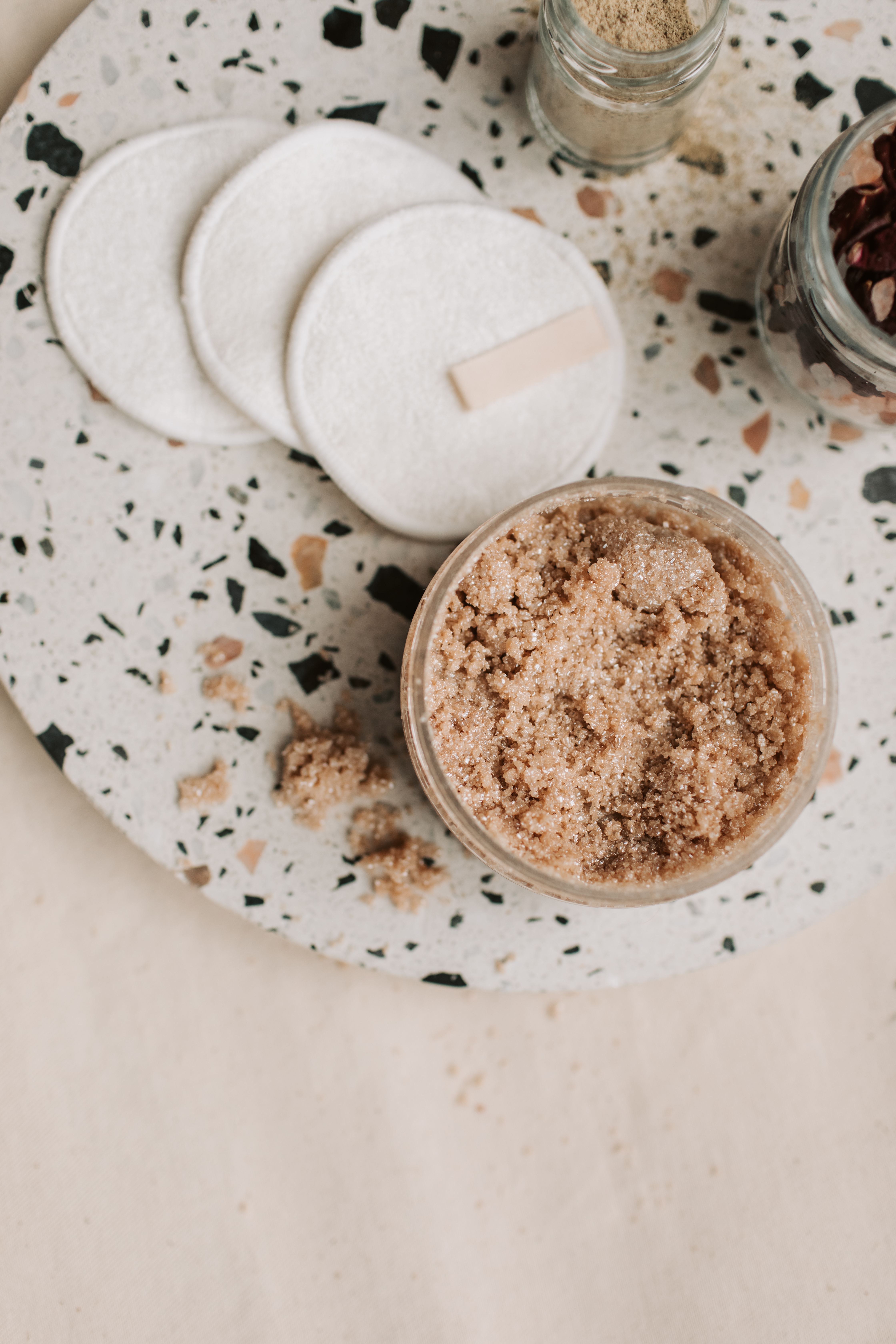Brown sugar body scrub