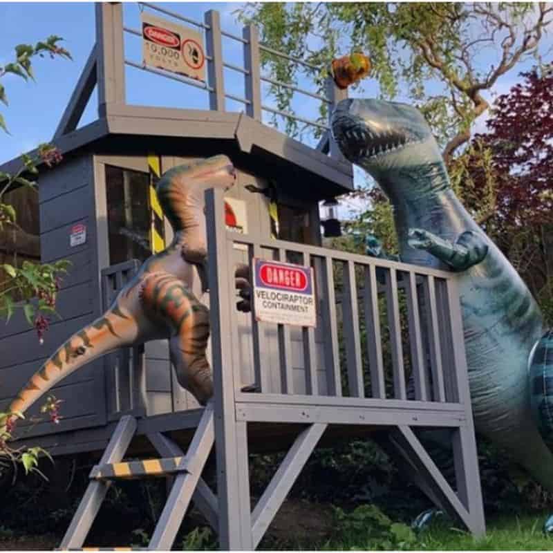 dino mighty inflatable playhouse