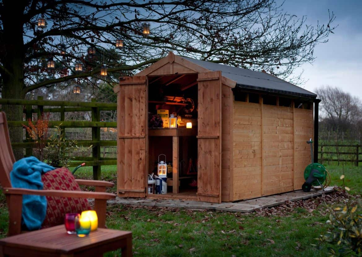 how to turn a log cabin into a garden office