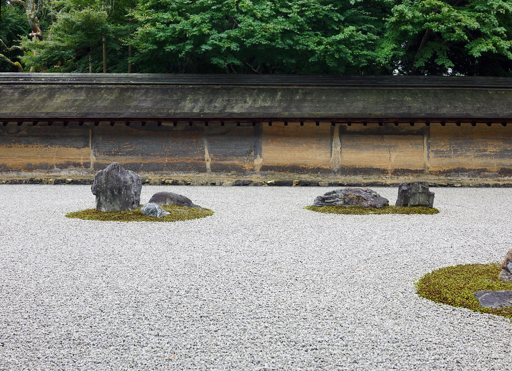 Zen garden in Ryōanji, Kyoto