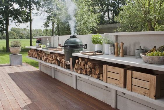 Modular alfresco outdoor kitchen design