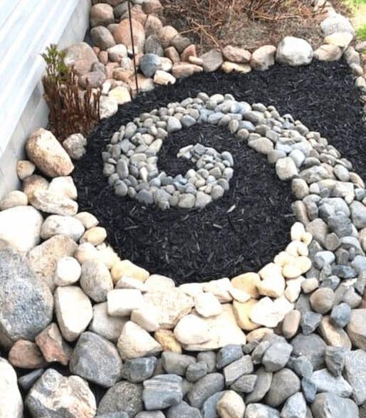 Spiral rock garden
