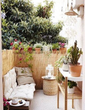 Small cosy side yard setting