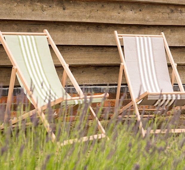 Garden sling chairs that can be folded