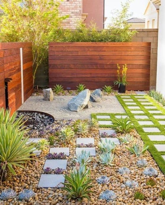 Bright small garden