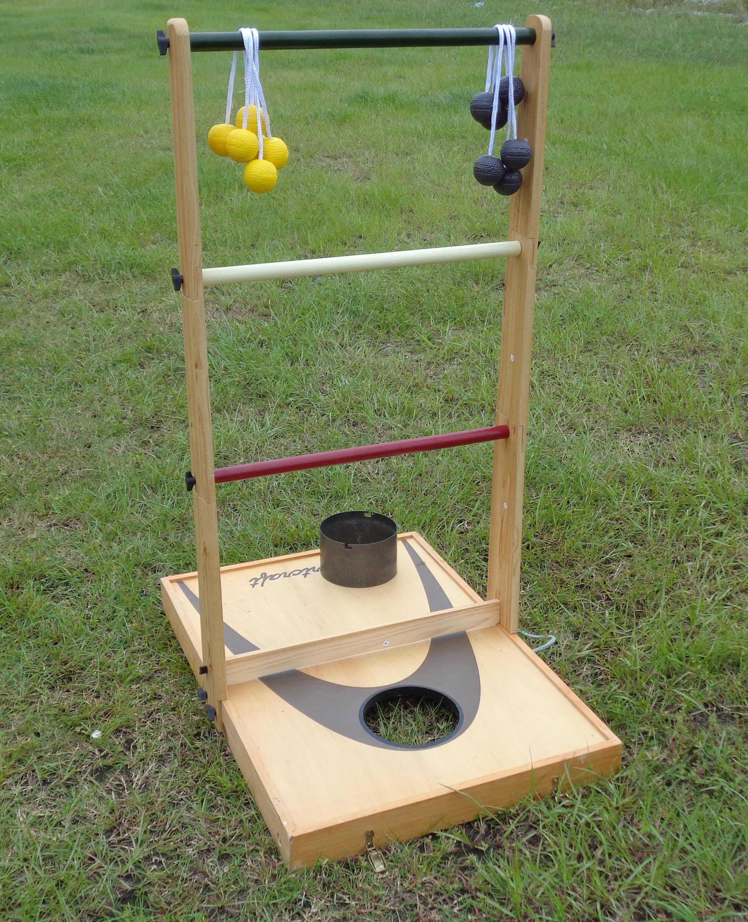 DIY ladder golf toss game