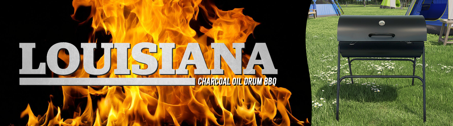 BillyOh Louisiana Charcoal Oil Drum BBQ